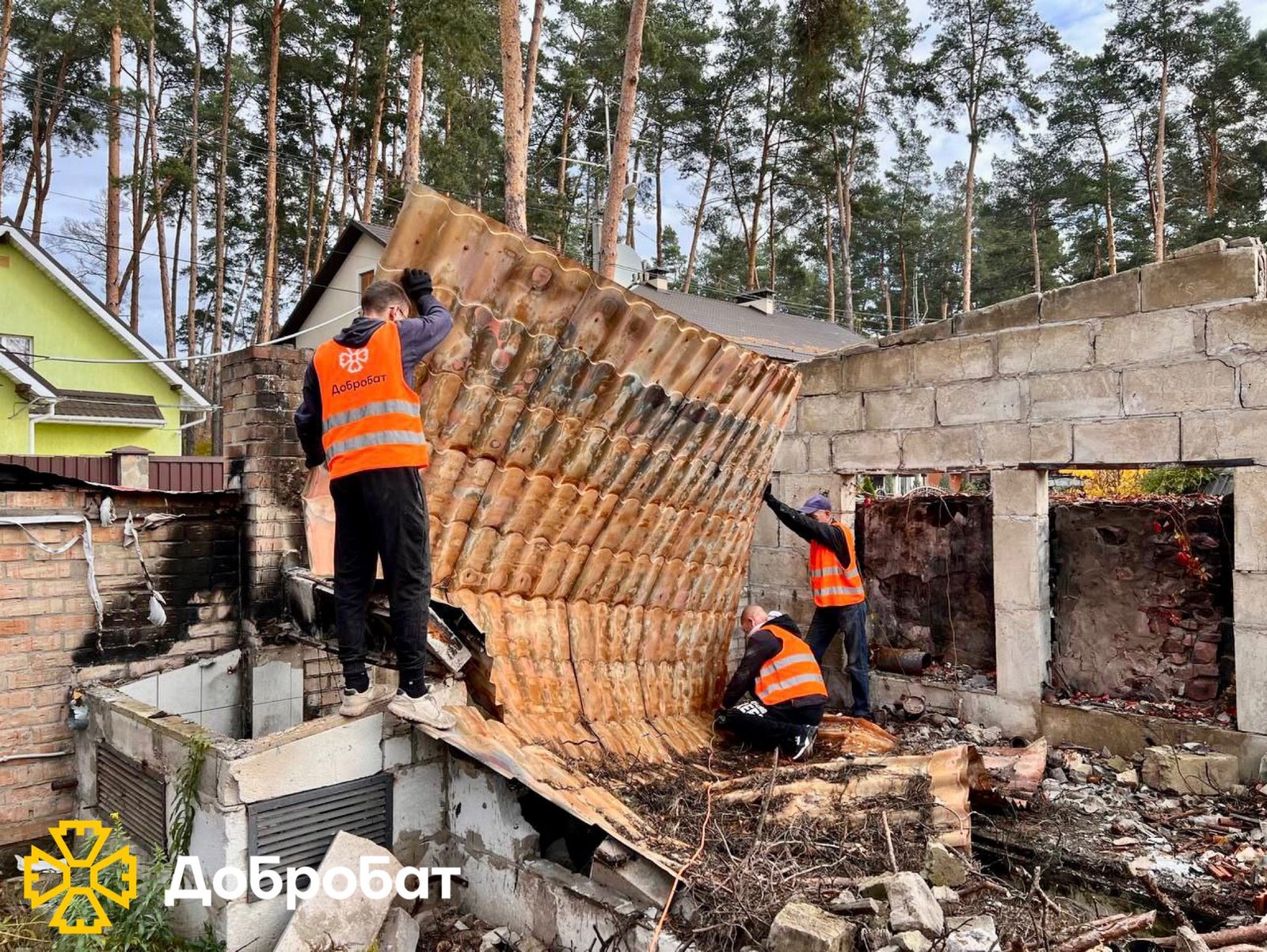 Urgent recovery started in Zaporizhzhia: we report on Dobrobat’s achievements for the past week