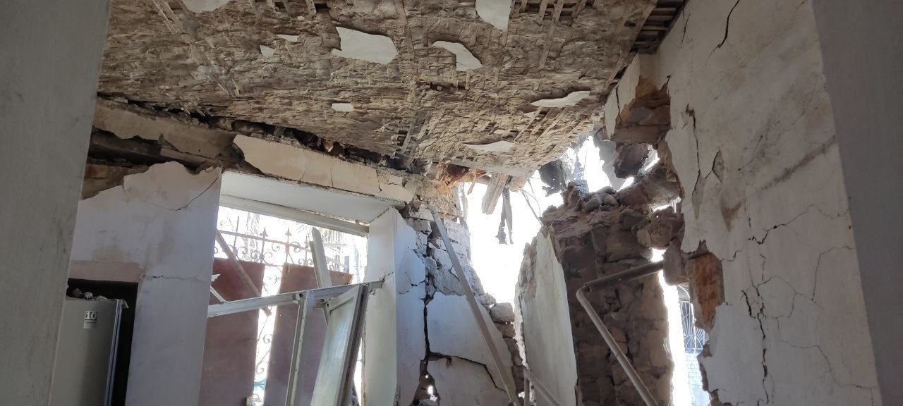 Зруйнована квартира у місті Миколаїв