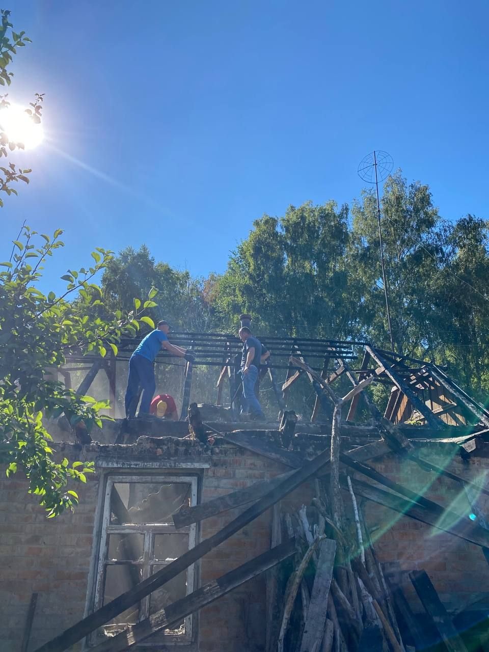 Пошкоджено будинок у місті Ромни.