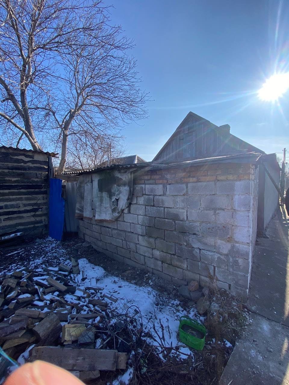 Пошкоджено житло в Запорізьклму районі.