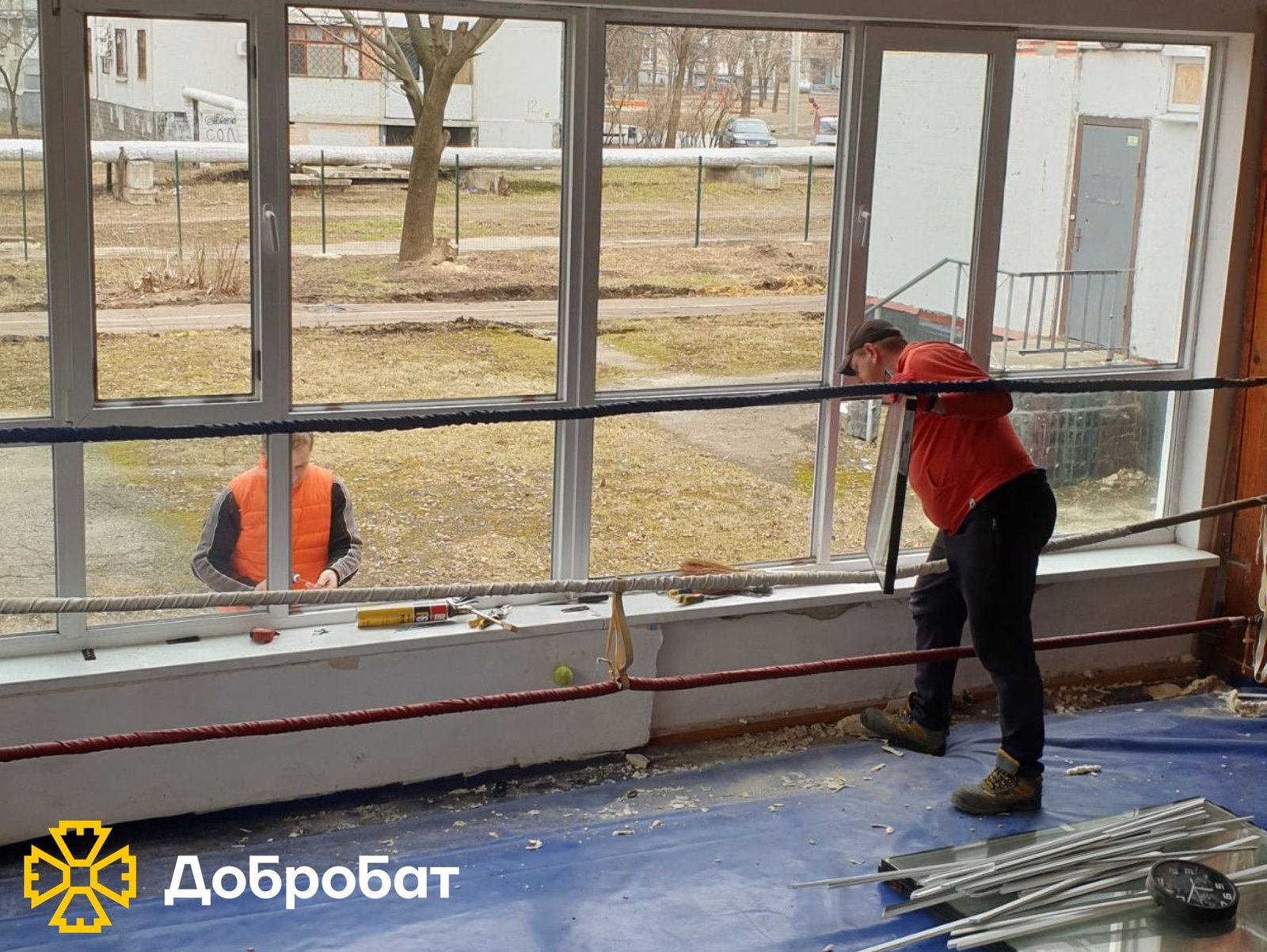 We removed the rubble and repaired houses, a water tower, an art school, and a youth sports school: Dobrobat reports on a week of reconstruction