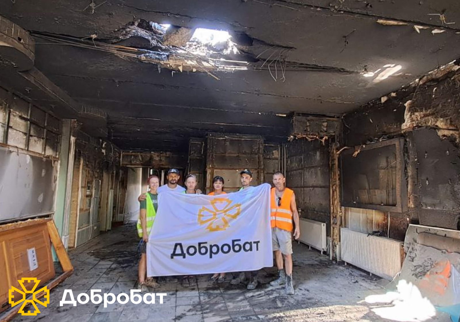 Близько 170 добровольців долучилися до нагальної відбудови країни: «Добробат» звітує про зроблене за тиждень