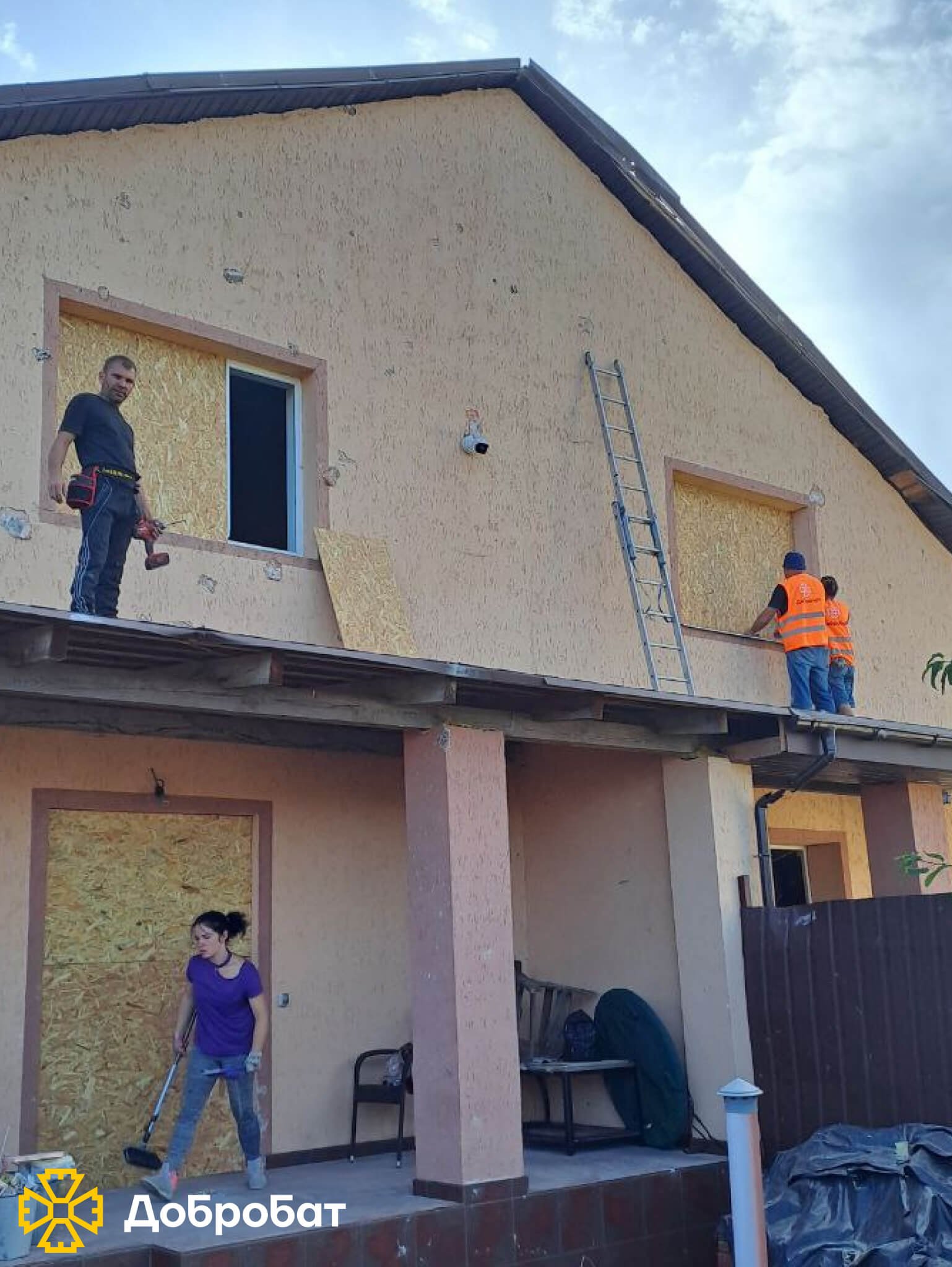 У новому звіті розповідаємо про результати тижня нагальної відбудови силами волонтерів «Добробату»