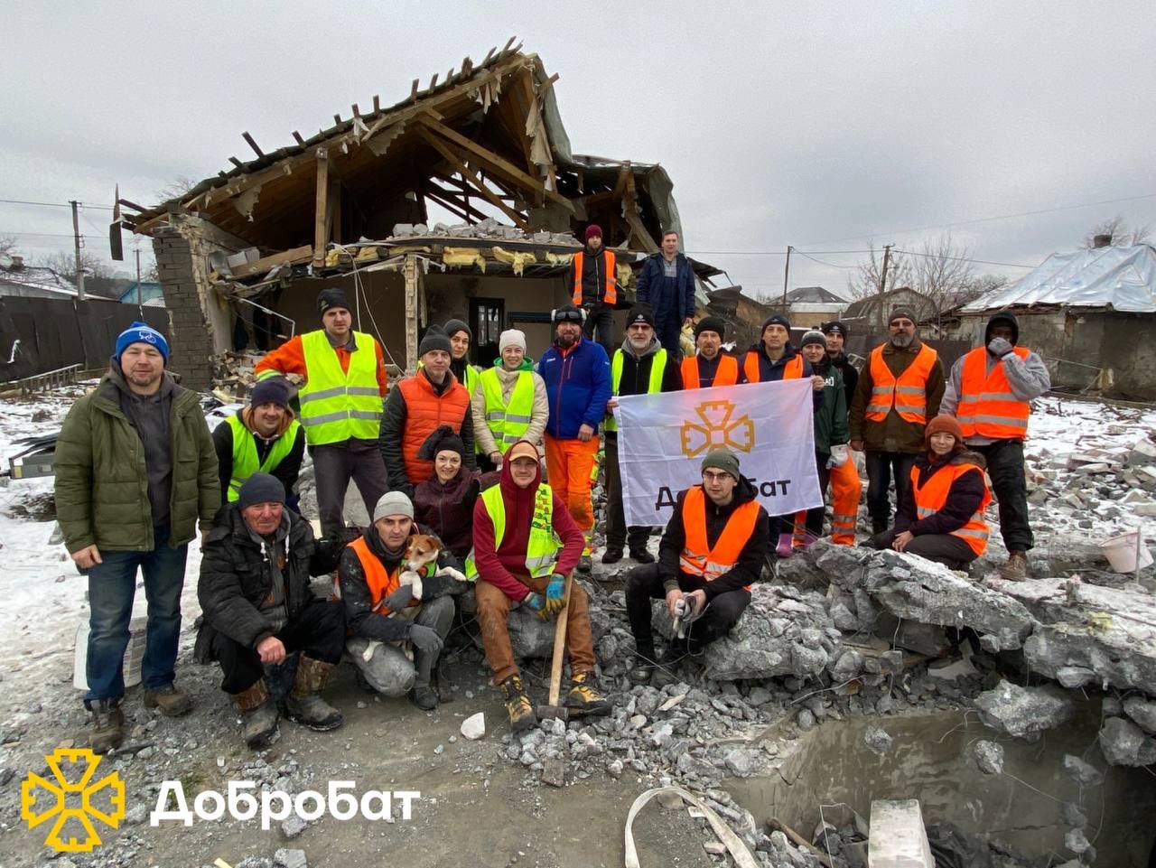 Ліквідовували наслідки руйнувань та розчищали завали: «Добробат» про допомогу у період новорічний свят