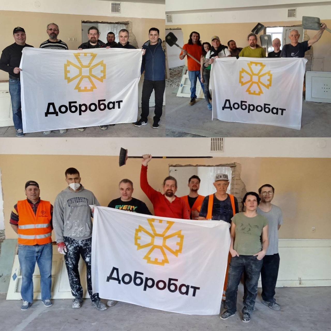 Попри постійні атаки ворога, минулого тижня волонтери Добробату продовжили будувати, ремонтувати, відновлювати пошкоджені об’єкти та допомагати людям